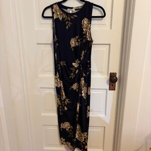 Nine Britton mid calf length patterned dress, size medium.